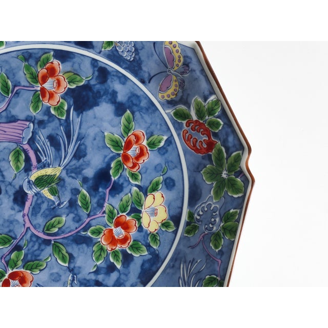Ceramic Kozangama Maebata Mino Ware Porcelain Charger, Japan, 1975-1985 For Sale - Image 7 of 15