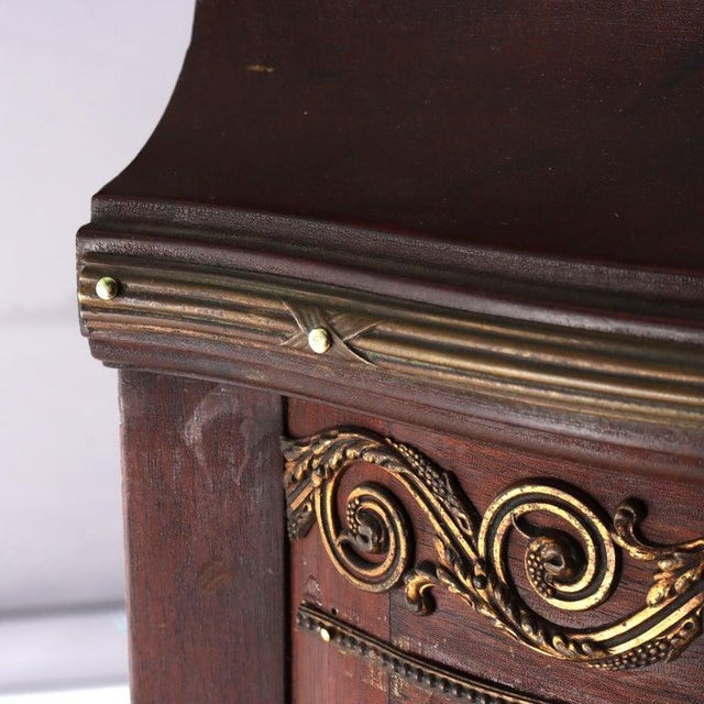 Late 19th Century Antique French Mahogany & Ormolu Vitrine With Vernis Martin Panels Circa 1890 For Sale - Image 5 of 12