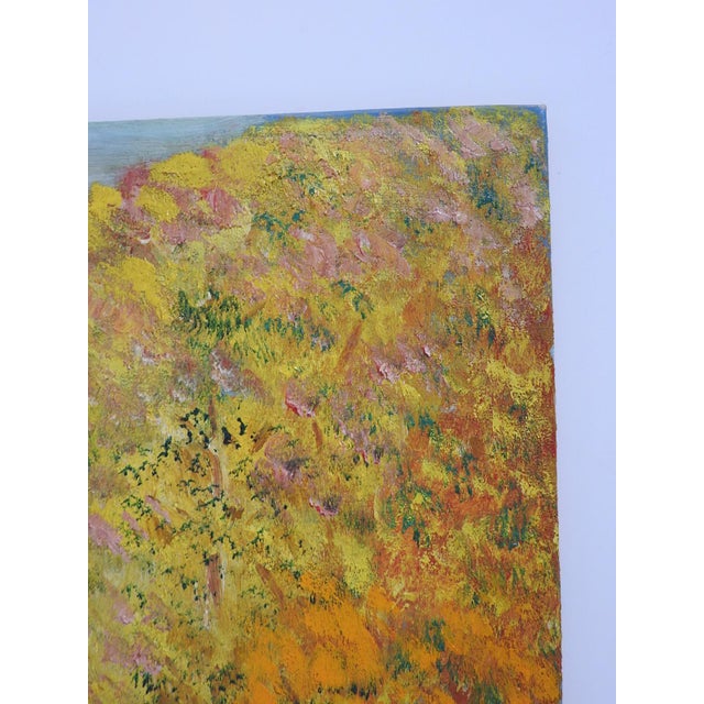Mid 20th Century Mid 20th Century Autumn Forest Lane Painting For Sale - Image 5 of 7