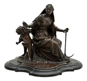 French Artist, Female Sculpture, 1860, Bronze