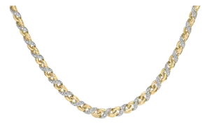 10K Yellow Gold 1 cttw Diamond Riviera Statement Pendant Necklace (J-K, I2-I3)