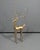 Metal Vintage 16" Brass-Tone Modernist Deer Stag Sculpture With Branch Antlers For Sale - Image 7 of 12