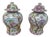 Pair of Altfield Hong Kong Hand-Painted Chinoiserie Porcelain Ginger Jars, 18” For Sale