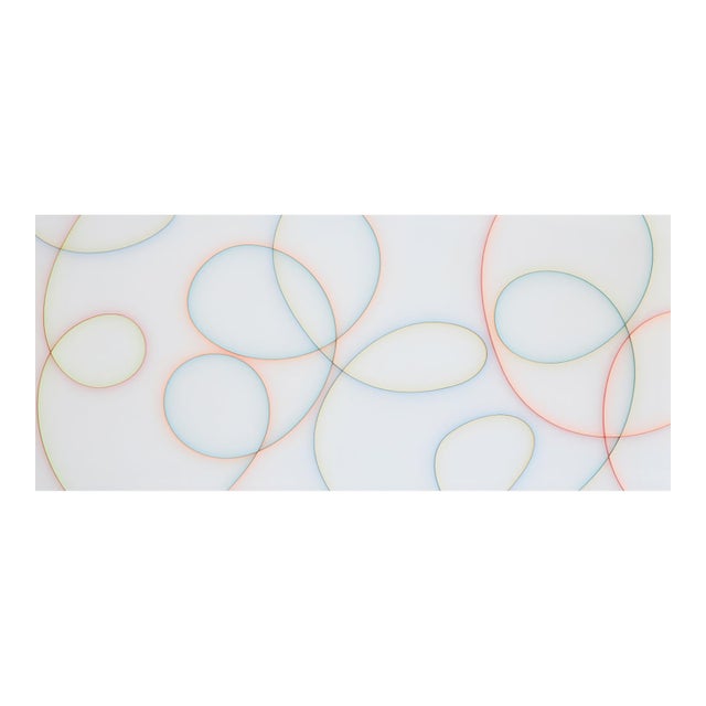 Contemporary Abstract Cast Acrylic and Spray Paint "Harlequin" by Tom Henderson For Sale