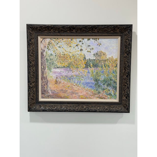 Impressionism by renown French Artist Anne Sandry One of a collection of seven paintings, beautifully framed. Bucolic...