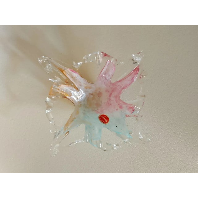 Vintage Murano Centerpiece 60s with red label