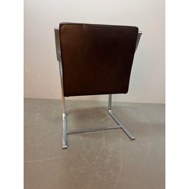 Mid-Century Sled Dining Chairs in Leather by Rudolf Glatzel for Walter Knoll, Germany, 1960s, Set of 4 For Sale - Image 13 of 13
