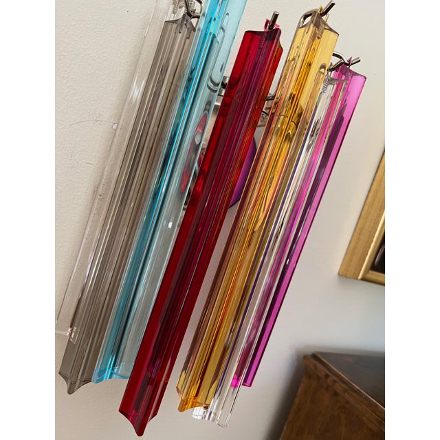 Bold Colorful Murano Glass Wall Lamps, Set of 3 For Sale - Image 3 of 9