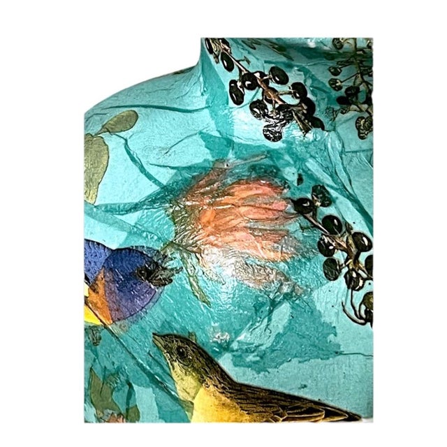 Table Lamp in a Beautiful Victorian Bird and Floral Pattern For Sale - Image 12 of 14