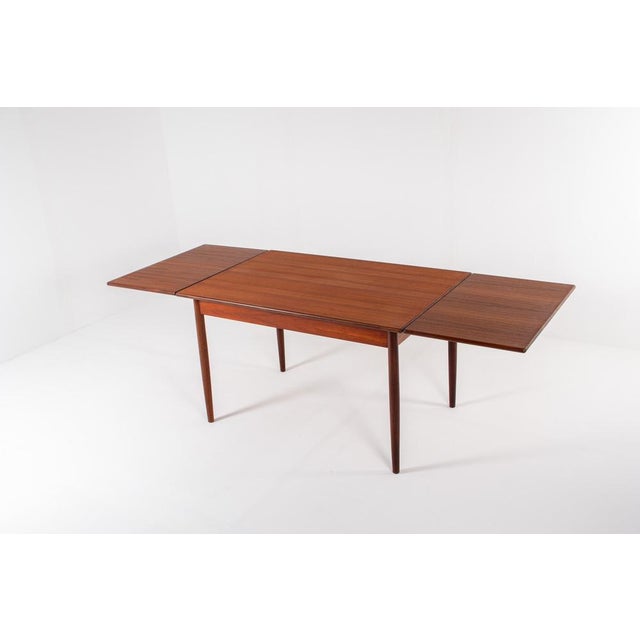 Mid-Century Scandinavian Teak Extendable Dining Table, 1960s For Sale - Image 9 of 15