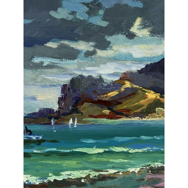 Oil Painting the Sea Before the Storm Yuriy Suprunchuk For Sale - Image 4 of 11