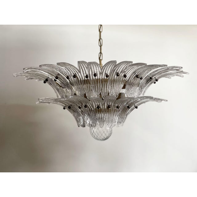 1990s Murano Chandelier in Transparent Glass, 1990s For Sale - Image 5 of 18