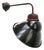 Vintage Industrial French Black Enamel Sconce For Sale