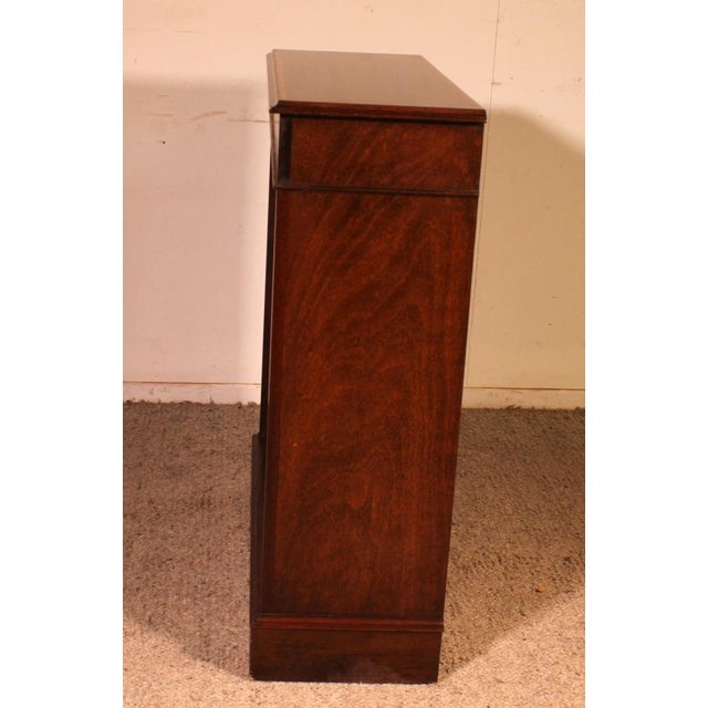 Open Bookcase in Mahogany with Inlays For Sale - Image 10 of 13