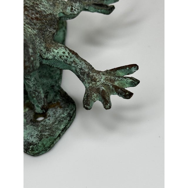 American Bronze Gecko Door Knocker, in the Manner of Oscar Bach, Circa 1915 For Sale - Image 6 of 18