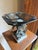 1950s Hollywood Regency Pedestal Centerpiece Bowl, Smoky Glass Ashtray With Marble Base For Sale - Image 14 of 15