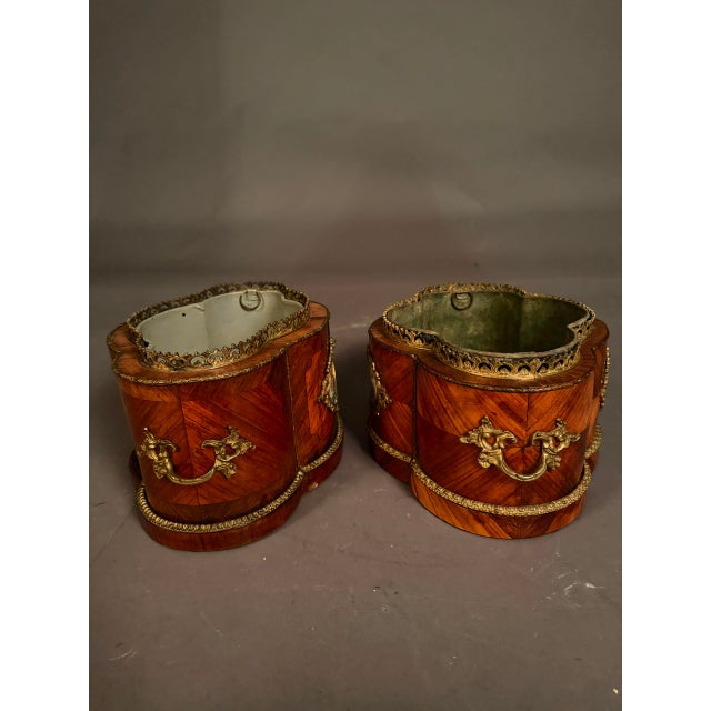 Pair of Louis XV Style French Jardinières, Circa 1890 For Sale - Image 12 of 15