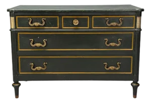 Jacques Bodart, Louis XVI Style, Green Painted Commode, Usa, 1960s