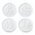 Early 20th Century Set of Four Royal Copenhagen Neoclassical Biscuit Porcelain Wall Relief Plaques For Sale