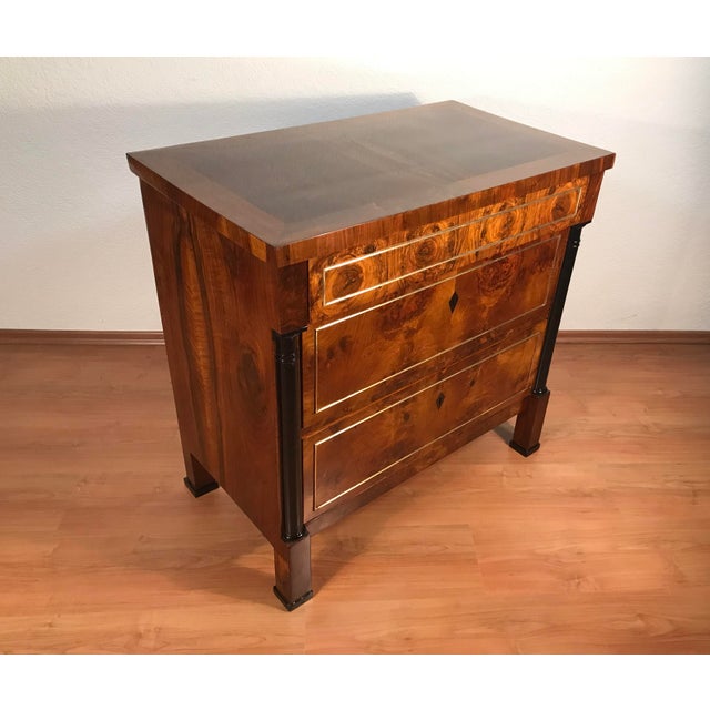 Small Biedermeier Chest of Drawers, Germany 1820 For Sale - Image 4 of 6