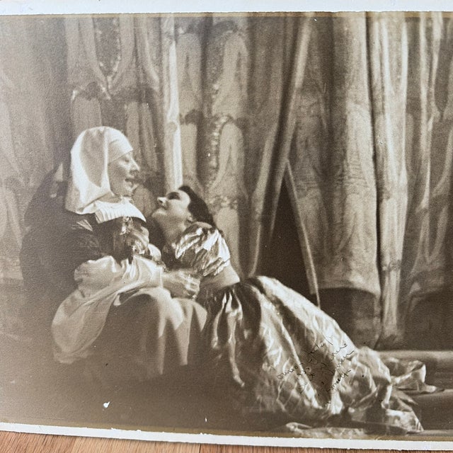 Vintage 1934 Broadway "Romeo & Juliet" Photo by Alfredo Valente – Orson Welles Debut Cast The Scene: Katharine Cornell as...