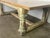 Rustic Painted Dining Table W/ Herringbone Pattern Top For Sale - Image 16 of 16