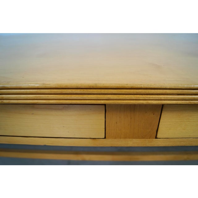 1970’s Long Solid Maple 8-Drawer Farm Table / Dining Table For Sale - Image 12 of 12