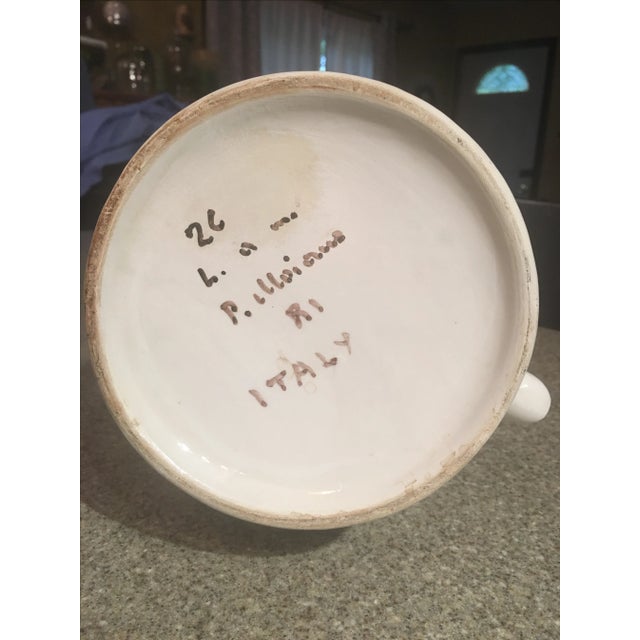 Italian Lily & Hummingbird Pitcher For Sale In Providence - Image 6 of 7