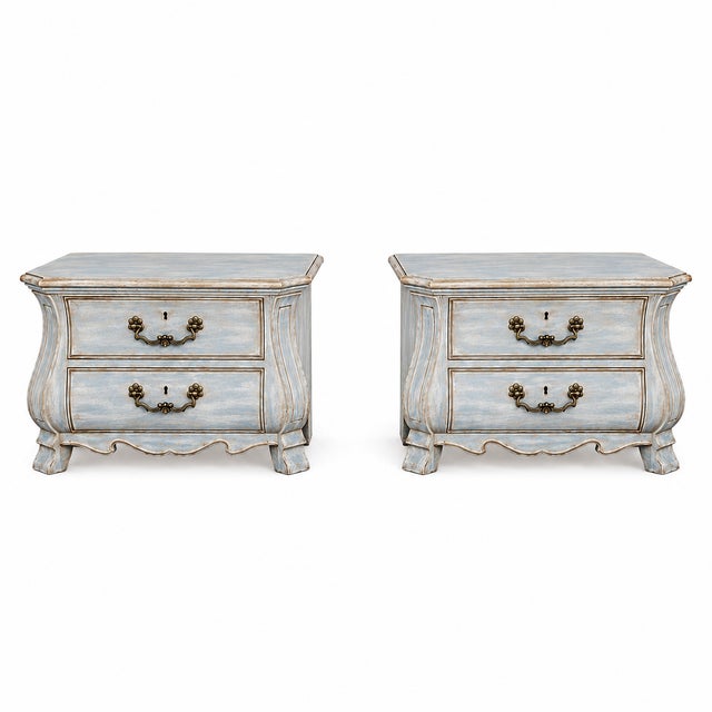 Drexel Country French 2 matching stands. Set is well made . Stands 28 w 18 deep 20 tal. Set was refinished by our shop in...