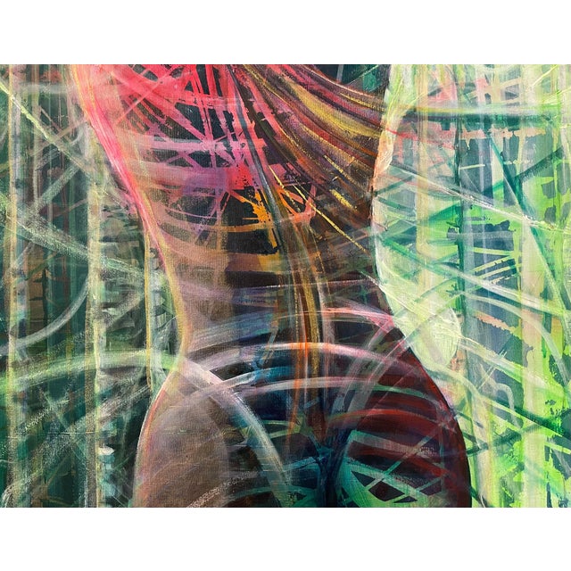 Contemporary Figurative Painting of Female Figure by British Artist 2020 For Sale - Image 10 of 14