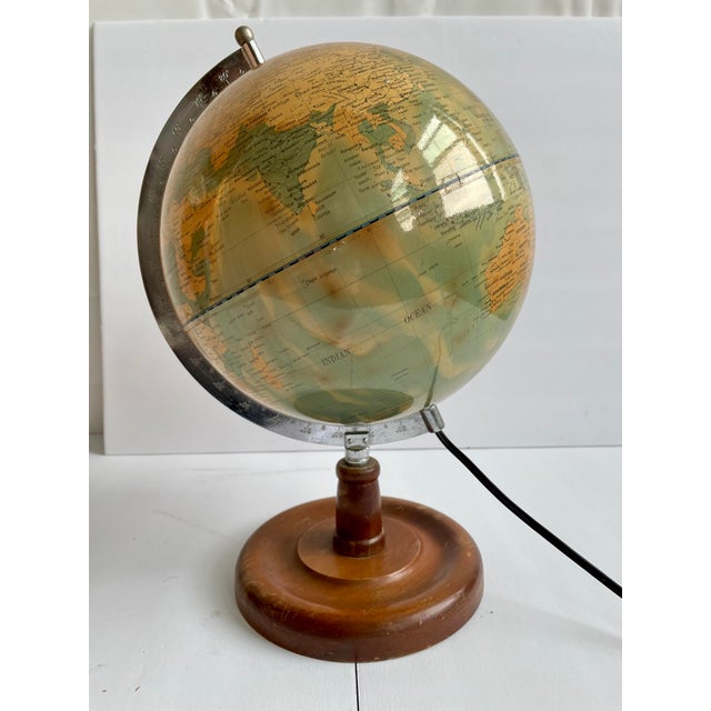 Vintage Late 20th Century Illuminated Globe For Sale In Providence - Image 6 of 7