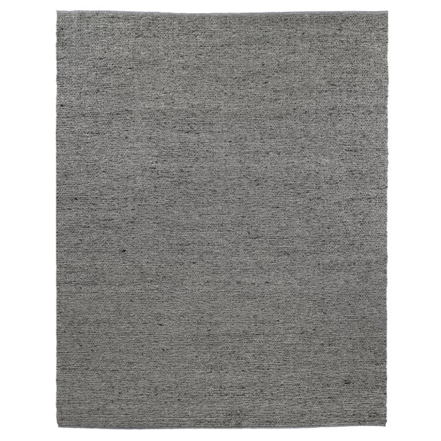 Textile James Hand loom Wool/Polyester Gray Rug-10'x14" For Sale - Image 7 of 7