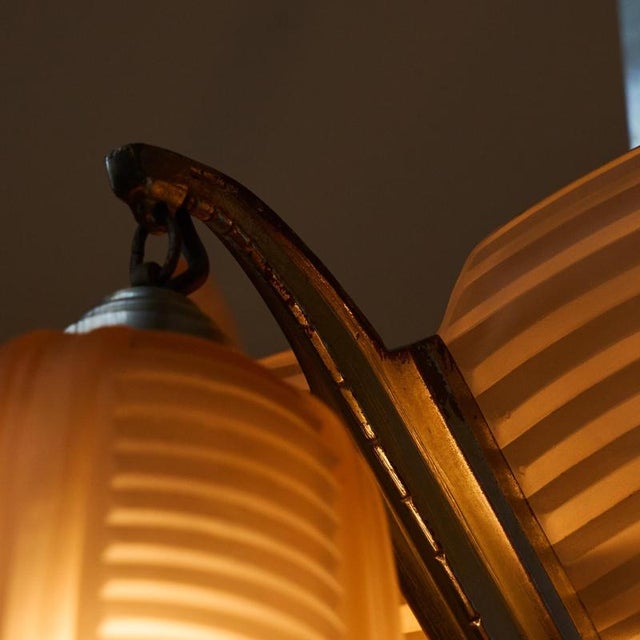 Art Deco Chandelier from Atelier Petitot, France, 1930s For Sale - Image 9 of 18