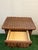 Vintage MCM Wicker Side Table With Drawer For Sale - Image 4 of 5