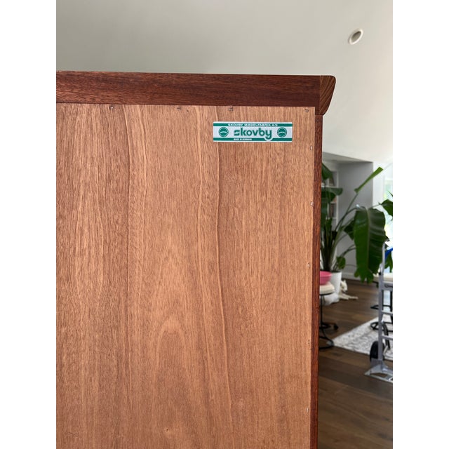 Vintage Danish Mid-Century Modern Teak Corner China Cabinet / Curio Cabinet by Skovby For Sale - Image 6 of 12