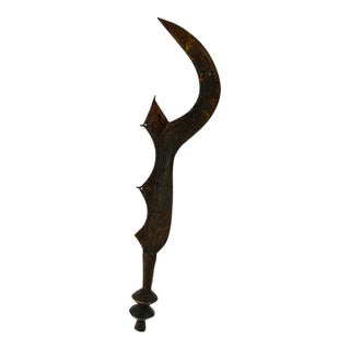 Early 20th Century Central African Old Ceremonial Executioner's Knife For Sale