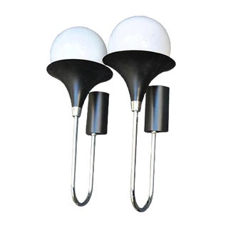 Mid-Century Italian Sconces by Gino Sarfatti, Set of 2 For Sale