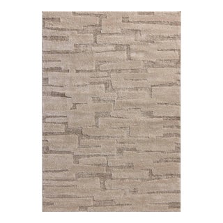 Amber Lewis x Loloi Monty Taupe / Beige 6'-7" x 9'-3" Area Rug For Sale
