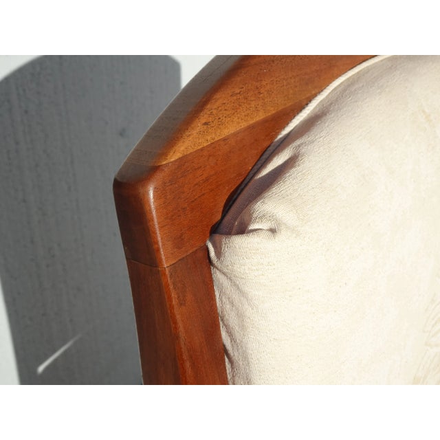 Set of Eight Vintage Mid Century Modern Brown Saltman Walnut Dining Room Chairs For Sale - Image 9 of 12