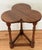Midcentury English Oak Clover Cricket Table For Sale - Image 4 of 9