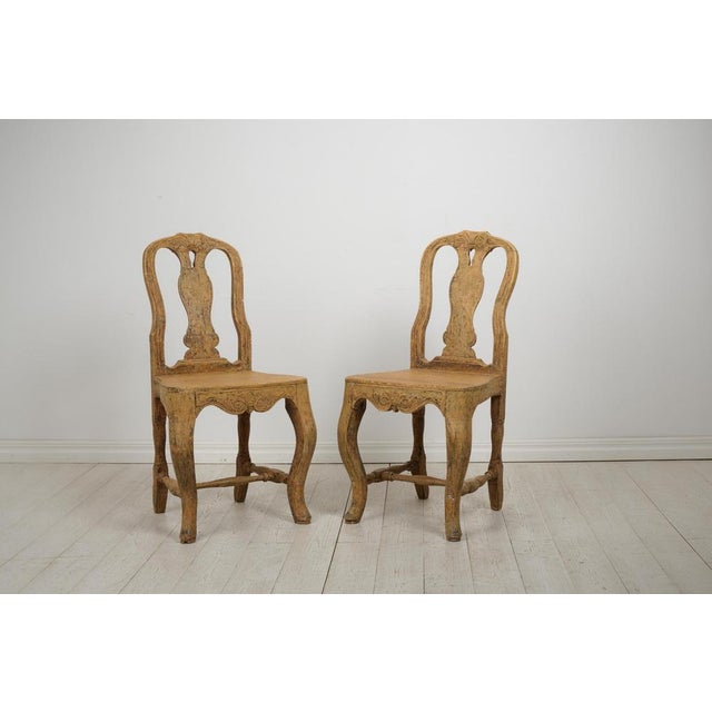 Set of Antique Swedish Rococo Chairs For Sale - Image 5 of 14