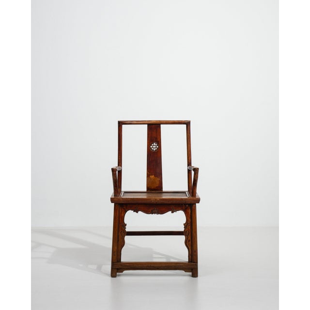 19th Century France Ming Brown Wood Lounge Chair For Sale - Image 4 of 11