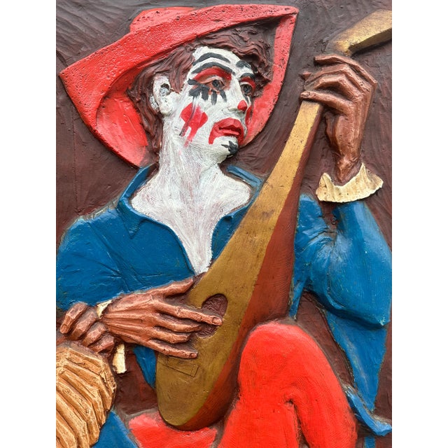 1960’s Vintage Wall Sculpture Jesters and Clowns For Sale - Image 11 of 12