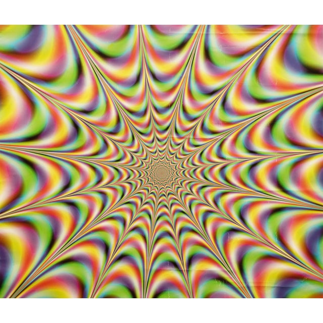 Kelly Green 2000 Mesmerizing Optic Art Poster For Sale - Image 8 of 12