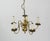 Metal German Brass 5-Arm Chandelier For Sale - Image 7 of 10