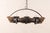 Black Mid 20th Century French Wood Beam & Iron Chandelier For Sale - Image 8 of 8
