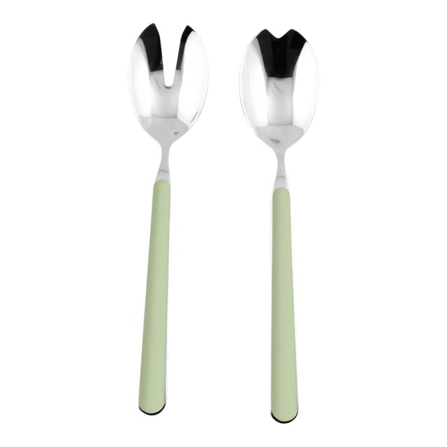 Mepra Fantasia 2-Piece Salad Servers Set, Sage For Sale