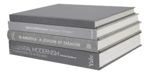 Decorative Books - Marble Coffee Table Stack - 4 Grey Books