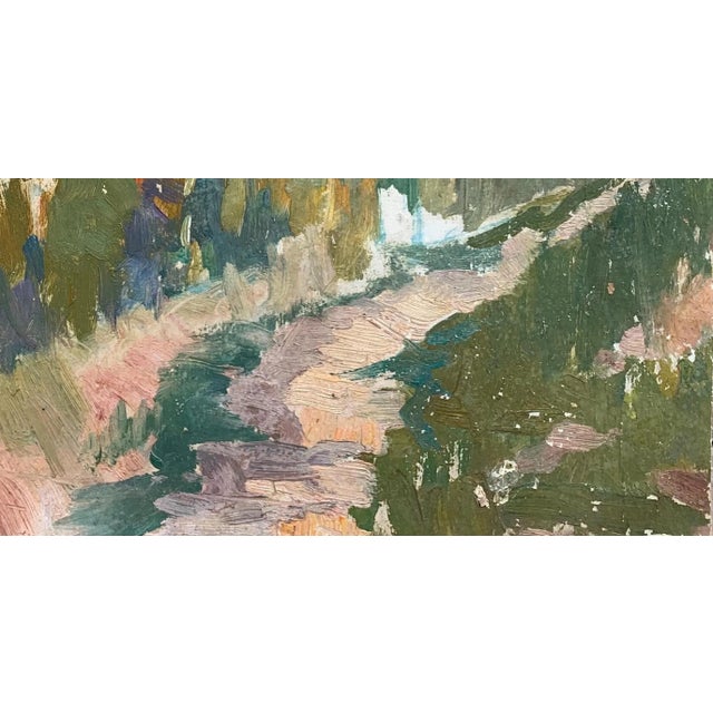 Vintage Impressionist Spring Landscape Oil Painting, Ukrainian Art, 1960s 21-41 For Sale - Image 6 of 6