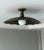 Black Antique Brass Semi Flush Mount Light Fixture, Handmade Unique Design Ceiling Light For Sale - Image 11 of 13